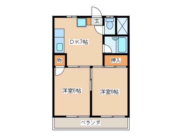 ウィリアムヒルズ本厚木の物件間取画像